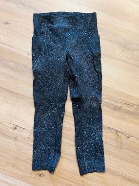 lululemon athletica  Black Glitter Speckle Leggings